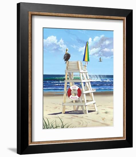 Pelican Perch-Scott Westmoreland-Framed Art Print