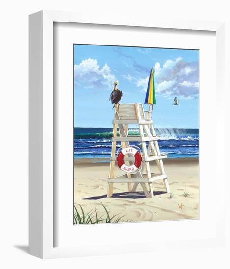 Pelican Perch-Scott Westmoreland-Framed Art Print