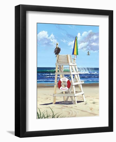 Pelican Perch-Scott Westmoreland-Framed Art Print