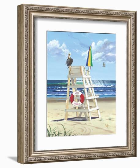 Pelican Perch-Scott Westmoreland-Framed Art Print