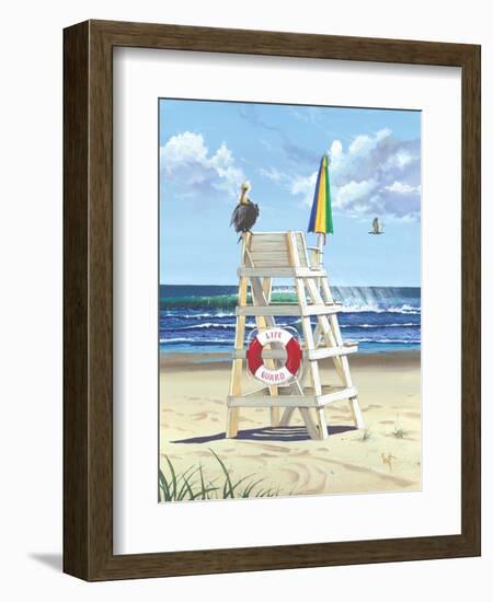 Pelican Perch-Scott Westmoreland-Framed Art Print