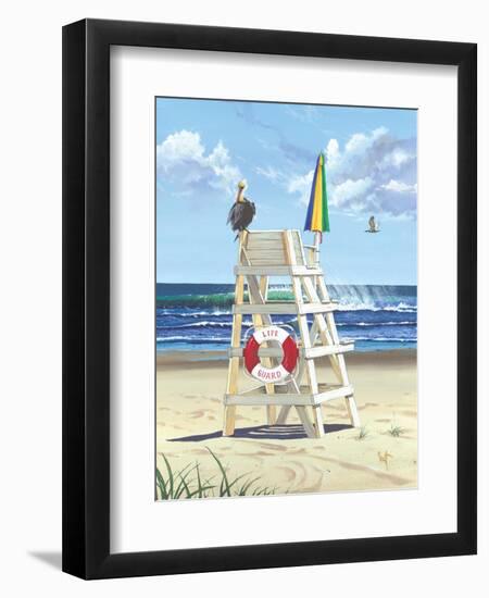 Pelican Perch-Scott Westmoreland-Framed Art Print