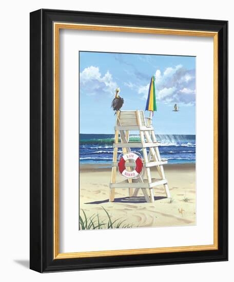 Pelican Perch-Scott Westmoreland-Framed Art Print