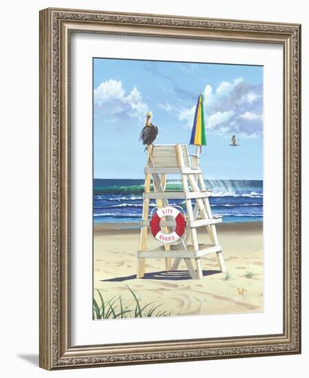 Pelican Perch-Scott Westmoreland-Framed Art Print