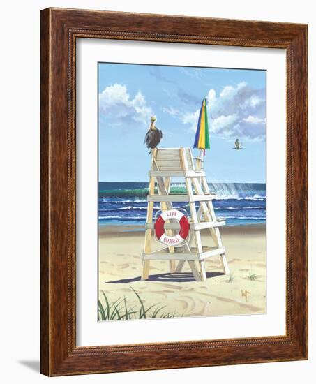 Pelican Perch-Scott Westmoreland-Framed Art Print