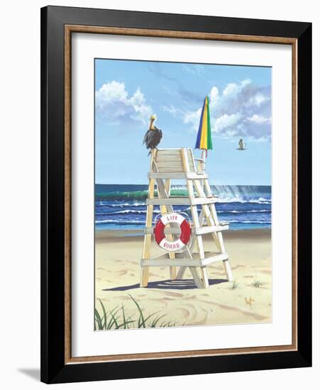 Pelican Perch-Scott Westmoreland-Framed Art Print