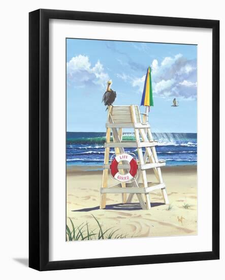 Pelican Perch-Scott Westmoreland-Framed Art Print