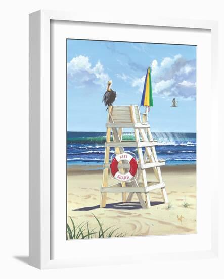 Pelican Perch-Scott Westmoreland-Framed Art Print