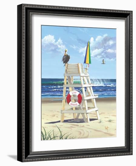 Pelican Perch-Scott Westmoreland-Framed Art Print