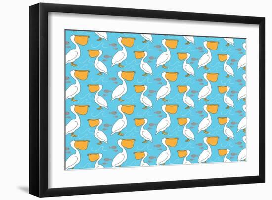 Pelican Pete-Joanne Paynter Design-Framed Giclee Print