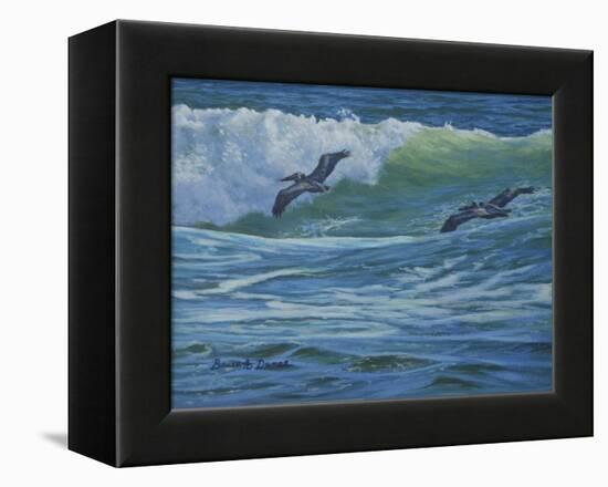 Pelican Skimmers-Bruce Dumas-Framed Premier Image Canvas