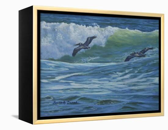 Pelican Skimmers-Bruce Dumas-Framed Premier Image Canvas