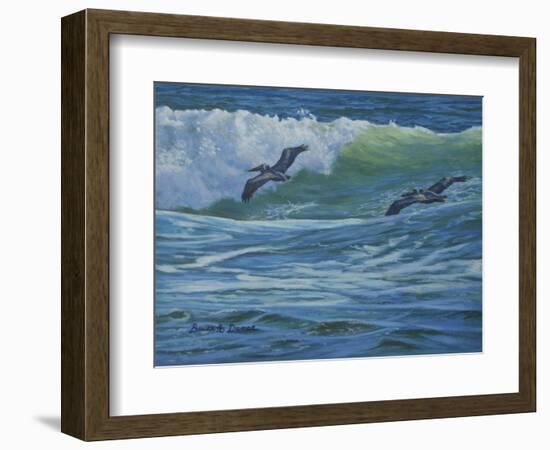 Pelican Skimmers-Bruce Dumas-Framed Giclee Print
