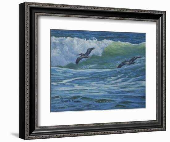 Pelican Skimmers-Bruce Dumas-Framed Giclee Print