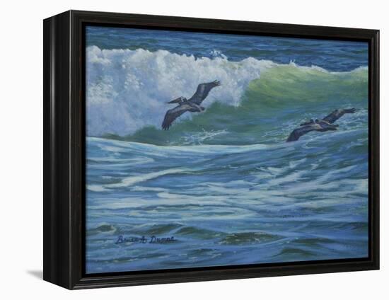 Pelican Skimmers-Bruce Dumas-Framed Premier Image Canvas