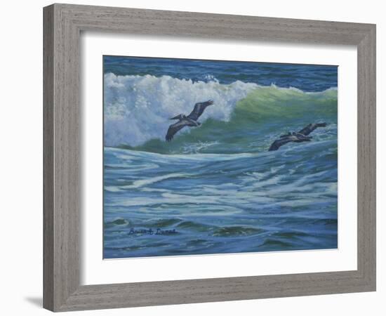 Pelican Skimmers-Bruce Dumas-Framed Giclee Print