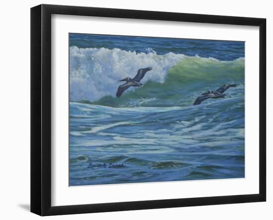 Pelican Skimmers-Bruce Dumas-Framed Giclee Print