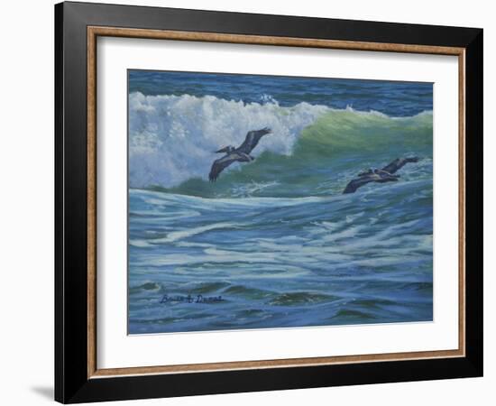 Pelican Skimmers-Bruce Dumas-Framed Giclee Print