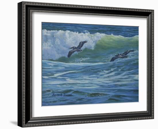 Pelican Skimmers-Bruce Dumas-Framed Giclee Print