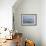 Pelicans Flying Above the Ocean Near Walvis Bay, Namibia-Alex Saberi-Framed Photographic Print displayed on a wall