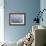 Pelicans Flying Above the Ocean Near Walvis Bay, Namibia-Alex Saberi-Framed Photographic Print displayed on a wall