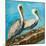 Pelicans on Post II-Julie DeRice-Mounted Art Print