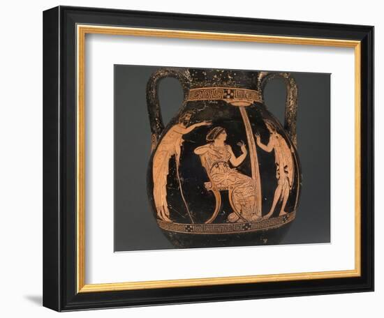 Péliké à figures rouges-null-Framed Giclee Print