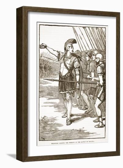 Pelopidas Leading the Thebans at the Battle of Leuctra (Litho)-English-Framed Giclee Print