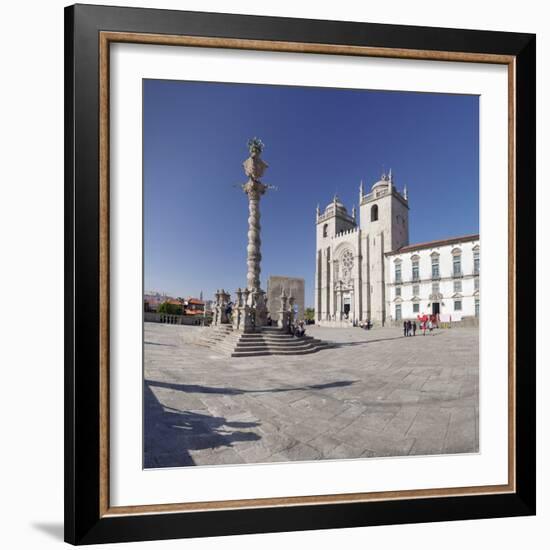 Pelourinho Column, Se Cathedral, Porto (Oporto), Portugal, Europe-Markus Lange-Framed Photographic Print