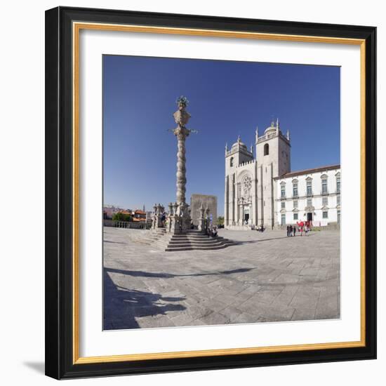 Pelourinho Column, Se Cathedral, Porto (Oporto), Portugal, Europe-Markus Lange-Framed Photographic Print