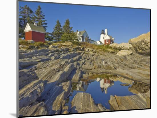 Pemaquid Lightouse and Fishermans Museum, Pemaquid Point, Maine, USA-Neale Clarke-Mounted Photographic Print