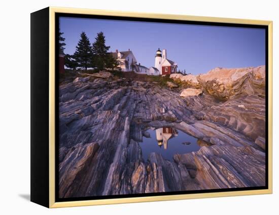 Pemaquid Point Lighthouse, Maine, USA-Alan Copson-Framed Premier Image Canvas