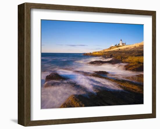 Pemaquid Point Lighthouse, Pemaquid Peninsula, Maine, New England, USA, North America-Alan Copson-Framed Photographic Print