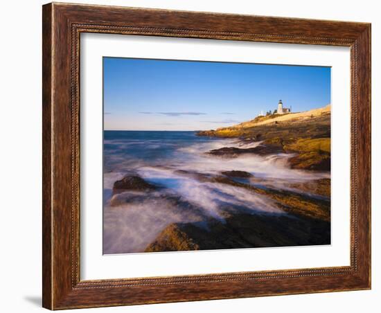Pemaquid Point Lighthouse, Pemaquid Peninsula, Maine, New England, USA, North America-Alan Copson-Framed Photographic Print