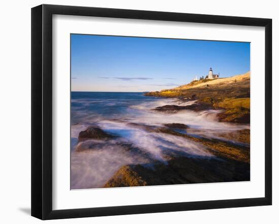 Pemaquid Point Lighthouse, Pemaquid Peninsula, Maine, New England, USA, North America-Alan Copson-Framed Photographic Print