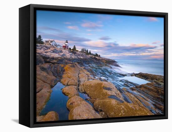 Pemaquid Point Lighthouse, Pemaquid Peninsula, Maine, New England, USA, North America-Alan Copson-Framed Premier Image Canvas