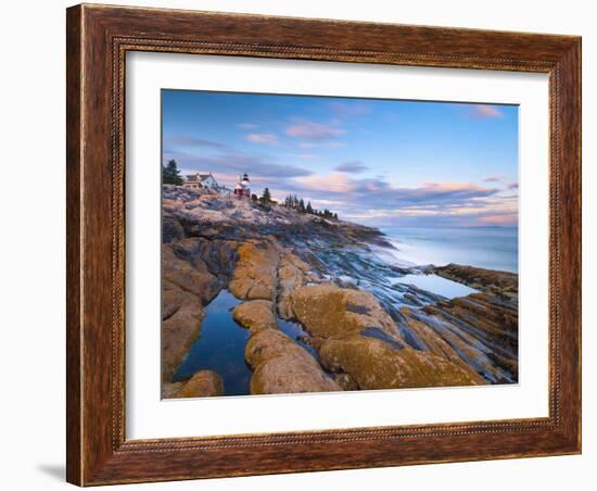 Pemaquid Point Lighthouse, Pemaquid Peninsula, Maine, New England, USA, North America-Alan Copson-Framed Photographic Print