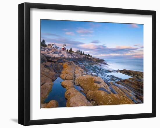 Pemaquid Point Lighthouse, Pemaquid Peninsula, Maine, New England, USA, North America-Alan Copson-Framed Photographic Print