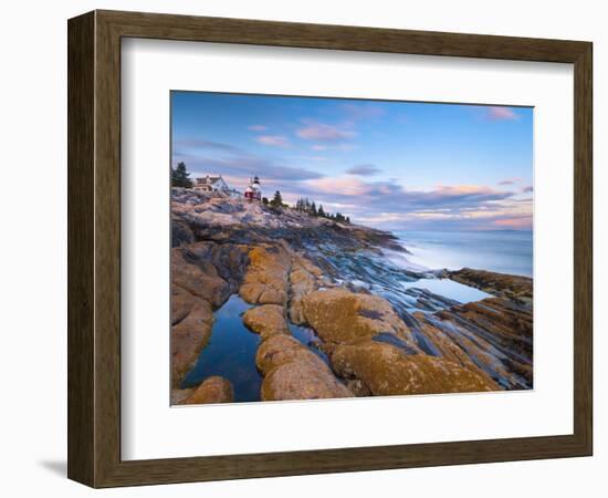 Pemaquid Point Lighthouse, Pemaquid Peninsula, Maine, New England, USA, North America-Alan Copson-Framed Photographic Print