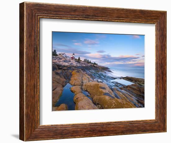 Pemaquid Point Lighthouse, Pemaquid Peninsula, Maine, New England, USA, North America-Alan Copson-Framed Photographic Print