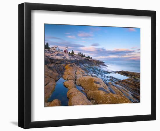 Pemaquid Point Lighthouse, Pemaquid Peninsula, Maine, New England, USA, North America-Alan Copson-Framed Photographic Print