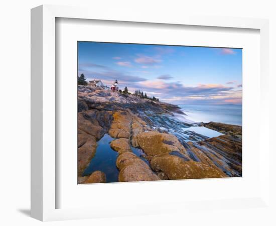 Pemaquid Point Lighthouse, Pemaquid Peninsula, Maine, New England, USA, North America-Alan Copson-Framed Photographic Print