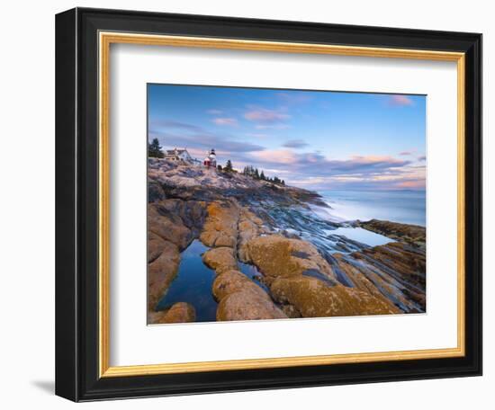 Pemaquid Point Lighthouse, Pemaquid Peninsula, Maine, New England, USA, North America-Alan Copson-Framed Photographic Print