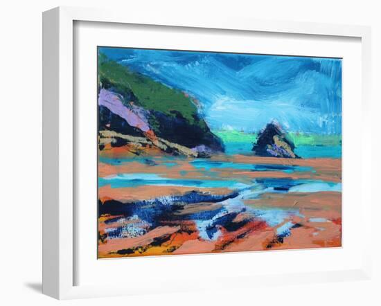 Pembroke (acrylic on canvas, 2021)-Paul Powis-Framed Giclee Print