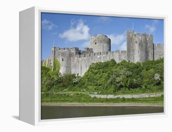 Pembroke Castle in Pembroke, Pembrokeshire, Wales, United Kingdom, Europe-David Clapp-Framed Premier Image Canvas