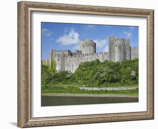 Pembroke Castle in Pembroke, Pembrokeshire, Wales, United Kingdom, Europe-David Clapp-Framed Photographic Print