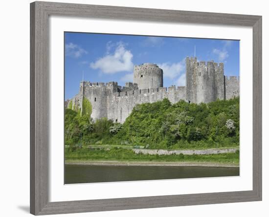 Pembroke Castle in Pembroke, Pembrokeshire, Wales, United Kingdom, Europe-David Clapp-Framed Photographic Print