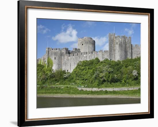 Pembroke Castle in Pembroke, Pembrokeshire, Wales, United Kingdom, Europe-David Clapp-Framed Photographic Print