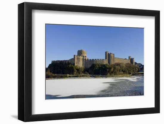 Pembroke Castle Wales in winter-Charles Bowman-Framed Photographic Print