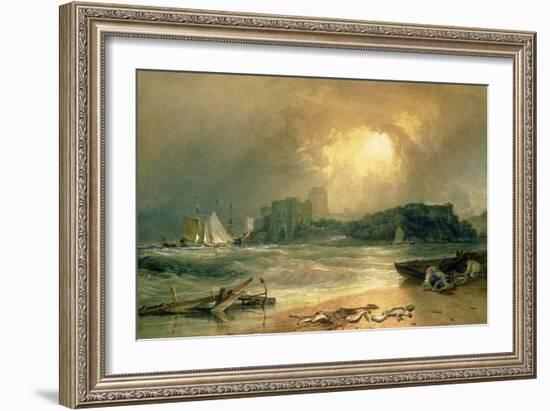 Pembroke Castle-J. M. W. Turner-Framed Giclee Print